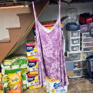 Lavender Tie-Dye Sleeveless Tank